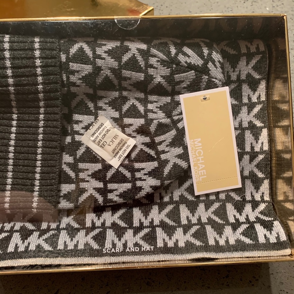 Michael Kors scarf and beanie